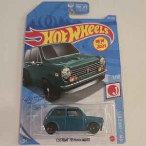 Custom 1970 Honda N600 Hot Wheels J-Imports Series 7/10 Teal Diecast